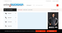 Desktop Screenshot of online-tauchshop.at