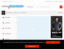 Tablet Screenshot of online-tauchshop.at